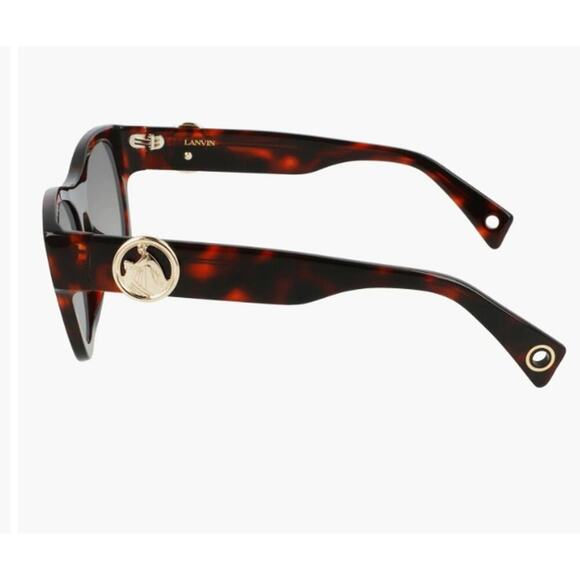 Lanvin Mother & Child 55mm Rectangle Sunglasses Havana Red main image 7
